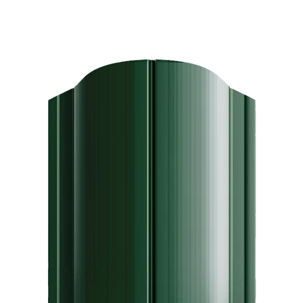Евроштакетник Гофрированный "ПС" (128 мм) зеленый мох RAL 6005 0,45 