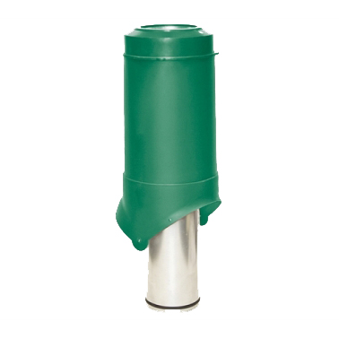 Выход вентиляции KROVENT VT Pipe 125 изолиров. (зеленый) 