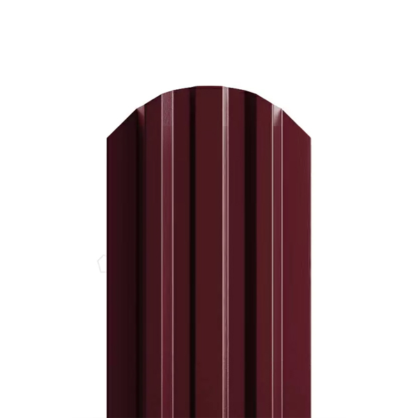 Штакетник металлический МП LANE-O (фигурный) 16.5x99 (ПЭД-01-3005/3005-0,45) двустор.