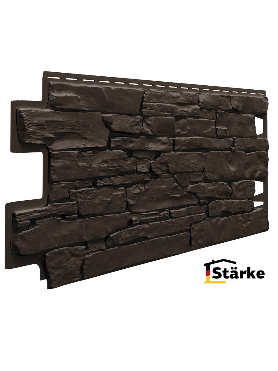 Панель отделочная STARKE STONE камень коричневый (DARK BROWN) 1*0,42 м