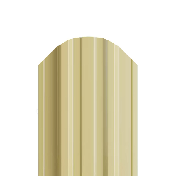 Евроштакетник Люкс "ПС" (135 мм) слоновая кость RAL 1014 0,45 