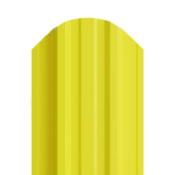 Евроштакетник Люкс "ПС" (135 мм) желтый RAL 1018 0,45 