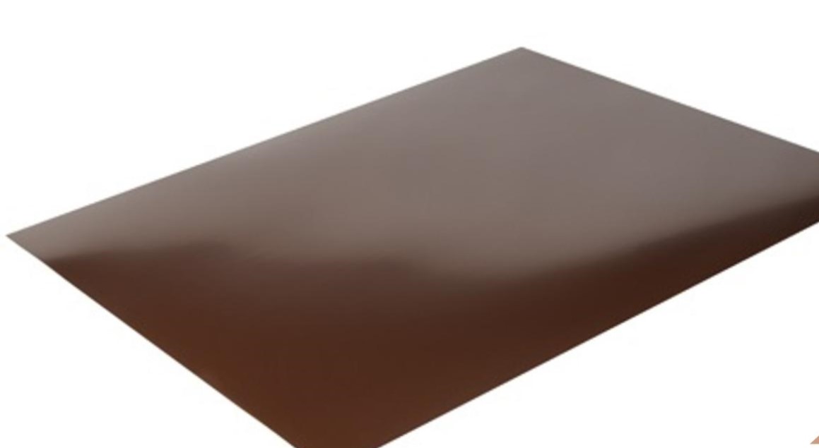 Лист плоский (ПЭП-01-8017-0.45) шоколадно-коричневый