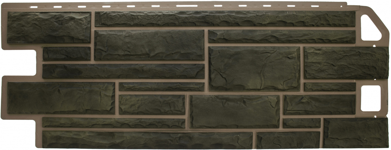 Фасадная панель (камень) Альта-Профиль 1140x480x23мм 0,46м2 Малахит