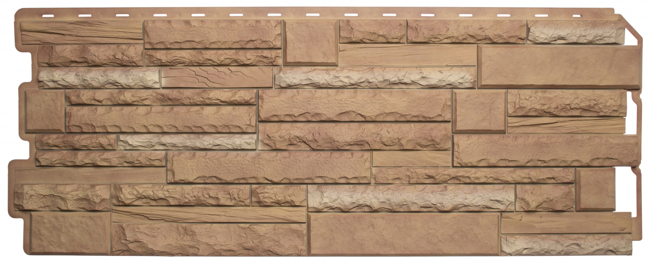 Фасадная панель (камень скалистый) Альта-Профиль 1160x450x23мм 0,47м2 Памир КОМБИ