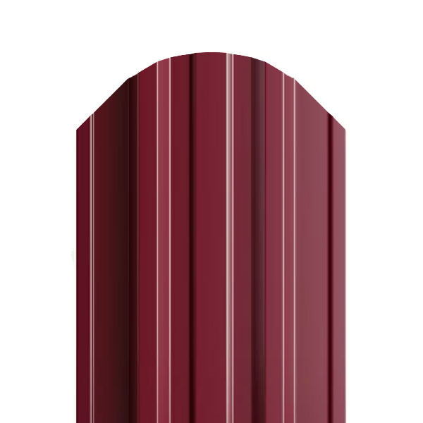 Евроштакетник Люкс "ПС" (135 мм) красное вино RAL 3005 0,45 (НЛ) 
