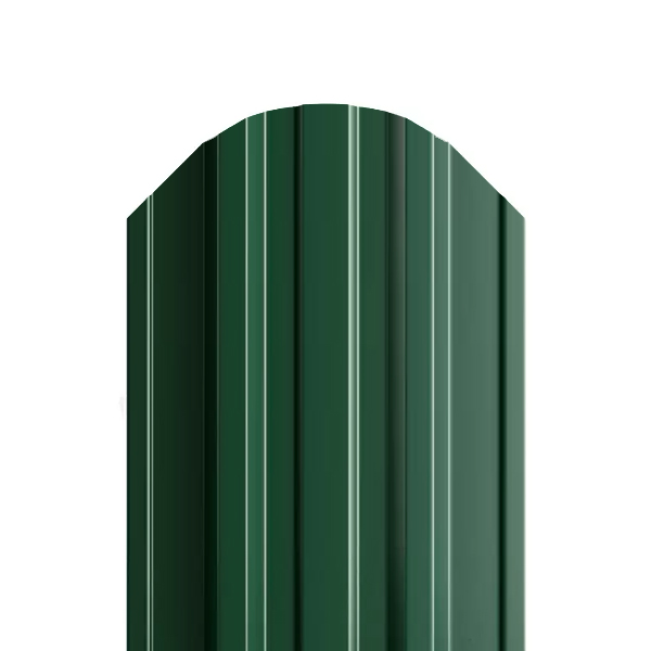 Штакетник металлический МП TRAPEZE-О (фигурный) 16.5x118 (ПЭД-01-6005/6005-0,45) двустор.
