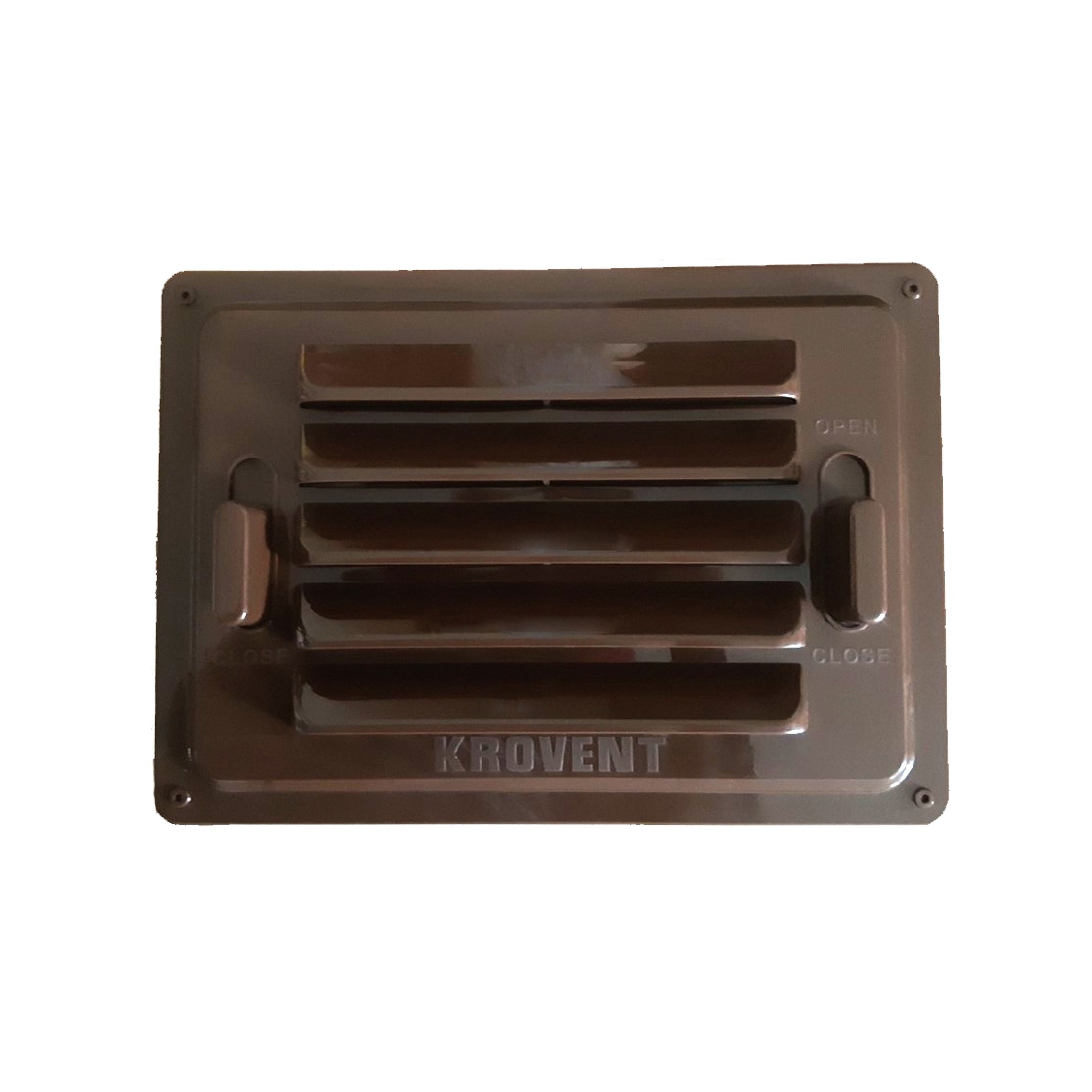Решетка вентиляционная KROVENT ПП 270х380 мм (коричневая)
