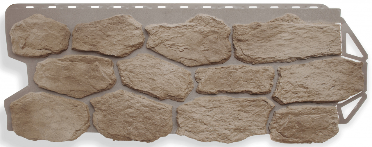 Фасадная панель (бутовый камень) Альта-Профиль 1130х470х27мм 0,45м2 Нормандский
